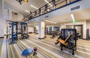 Fitness center at 808 West Apartments in San Jose CA